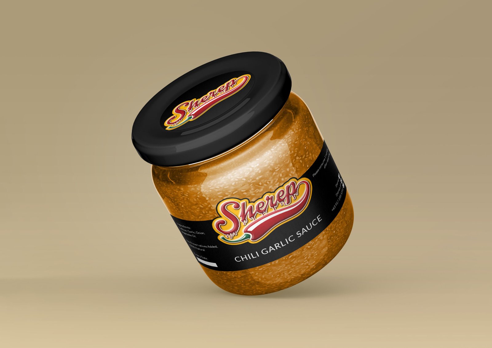 sherep label mockup a4